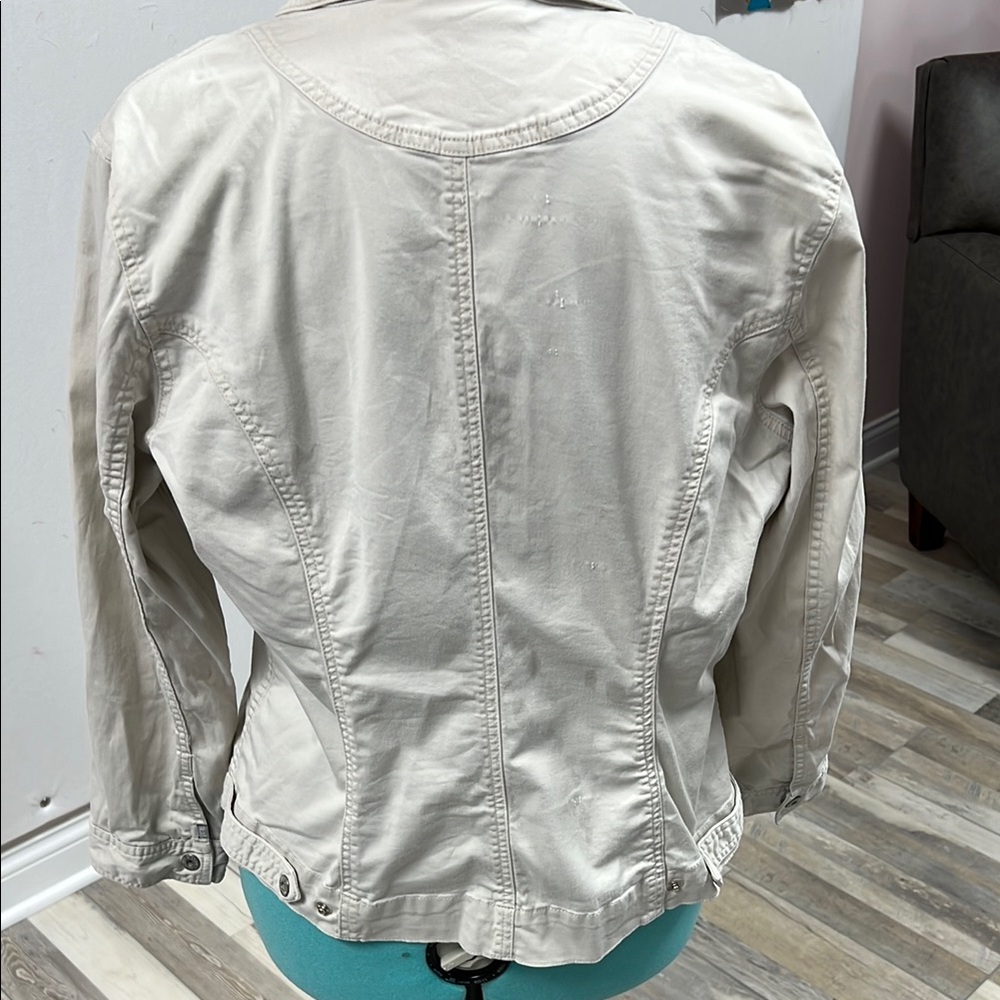 Chico's Light Tan Utility Jacket - image 3